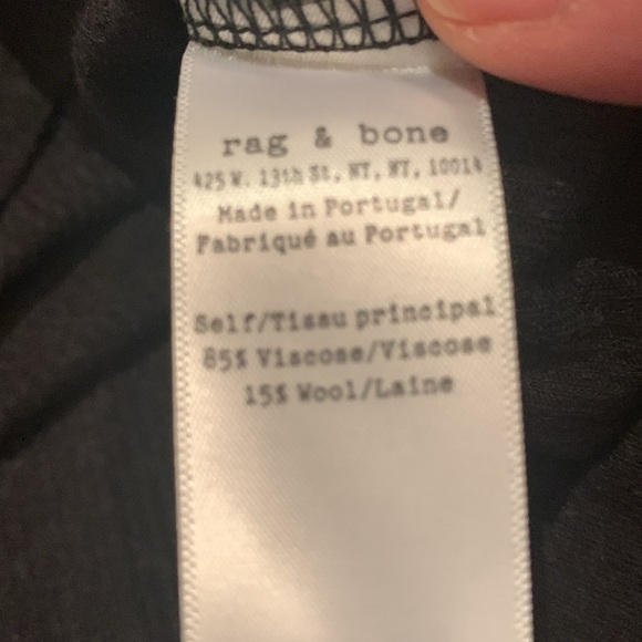 Rag and bone ribbed long sleeve top size small - Picture 3 of 3